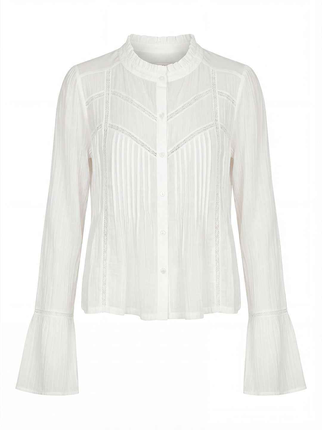Pleated Lace Blouse