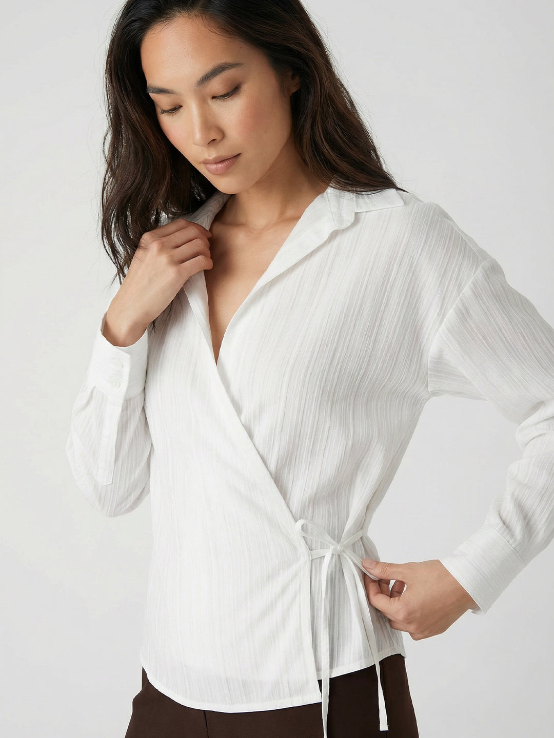 Structured Wrap Shirt