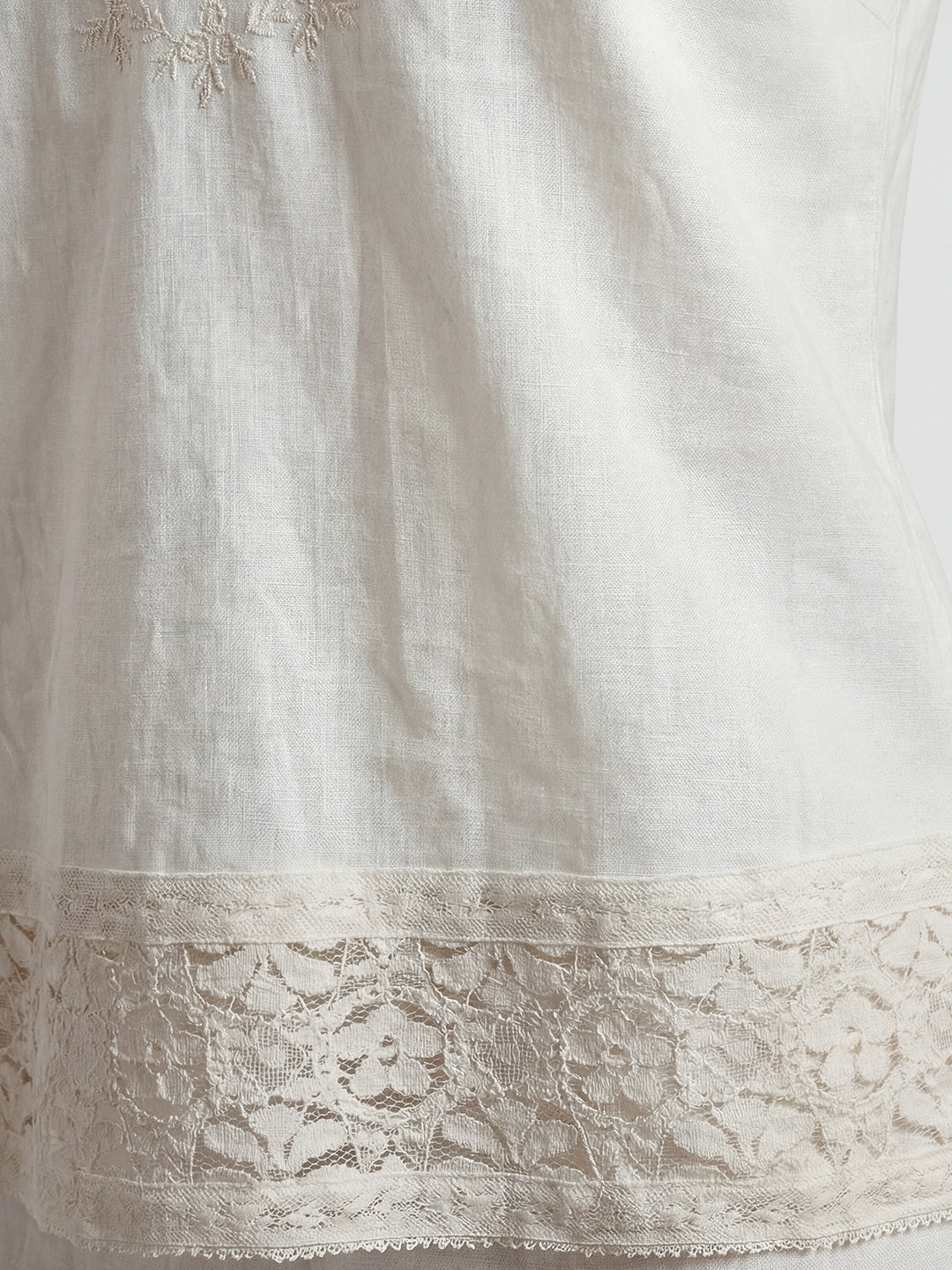 Lace-Trim Cotton Camisole Top