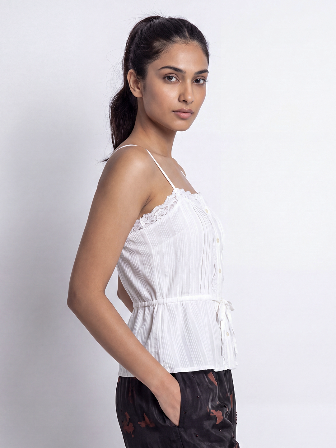 Vintage Lace-Trim Cami
