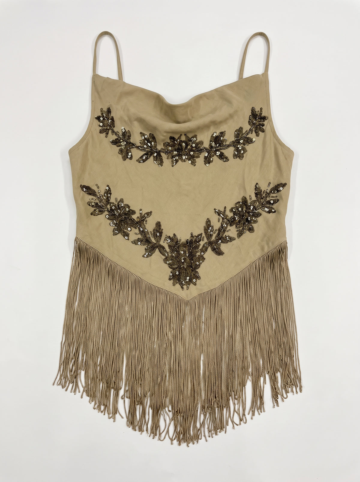 Embellished Fringe Cami Top