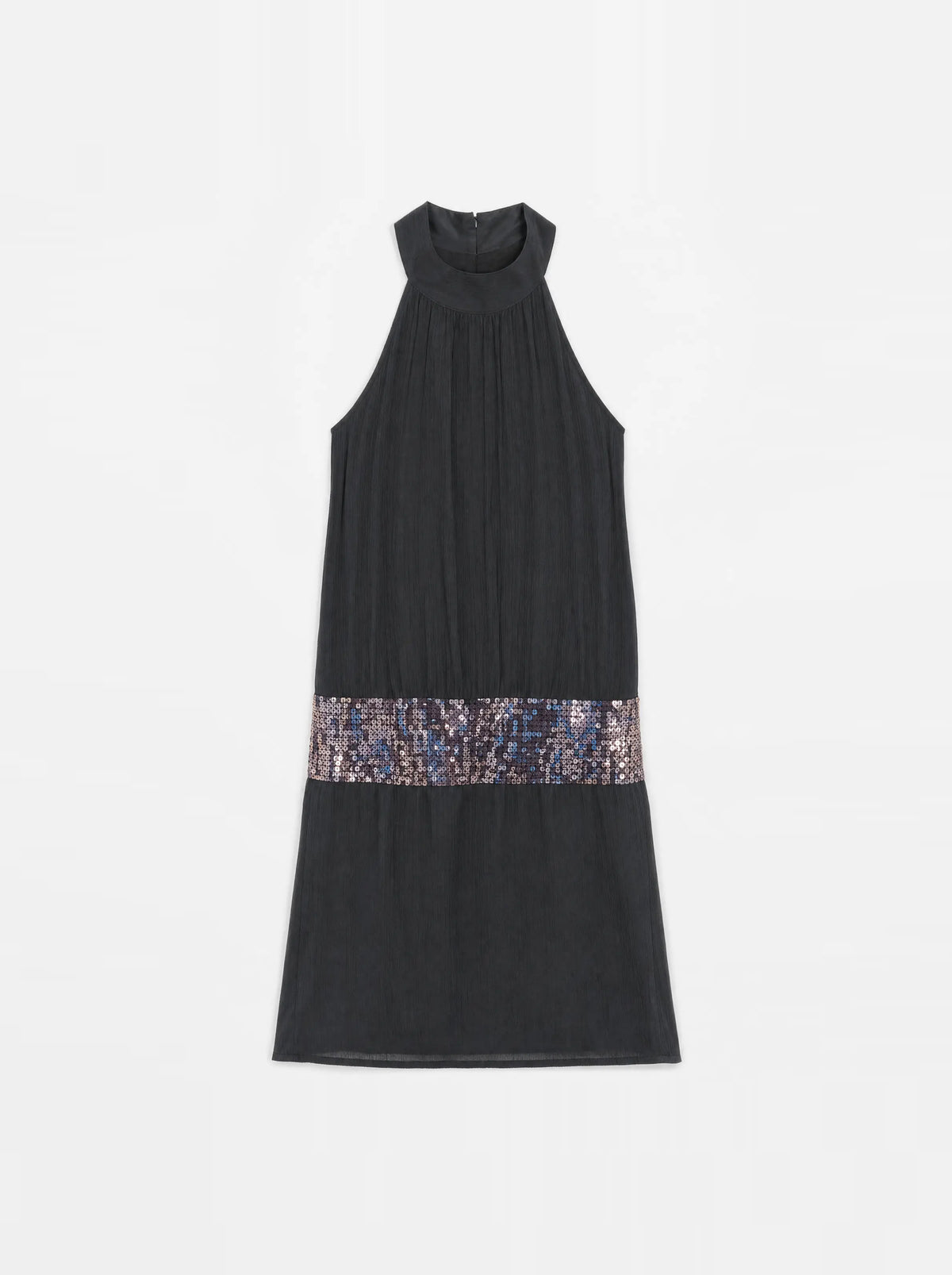Sequin-Detail Panel Dress