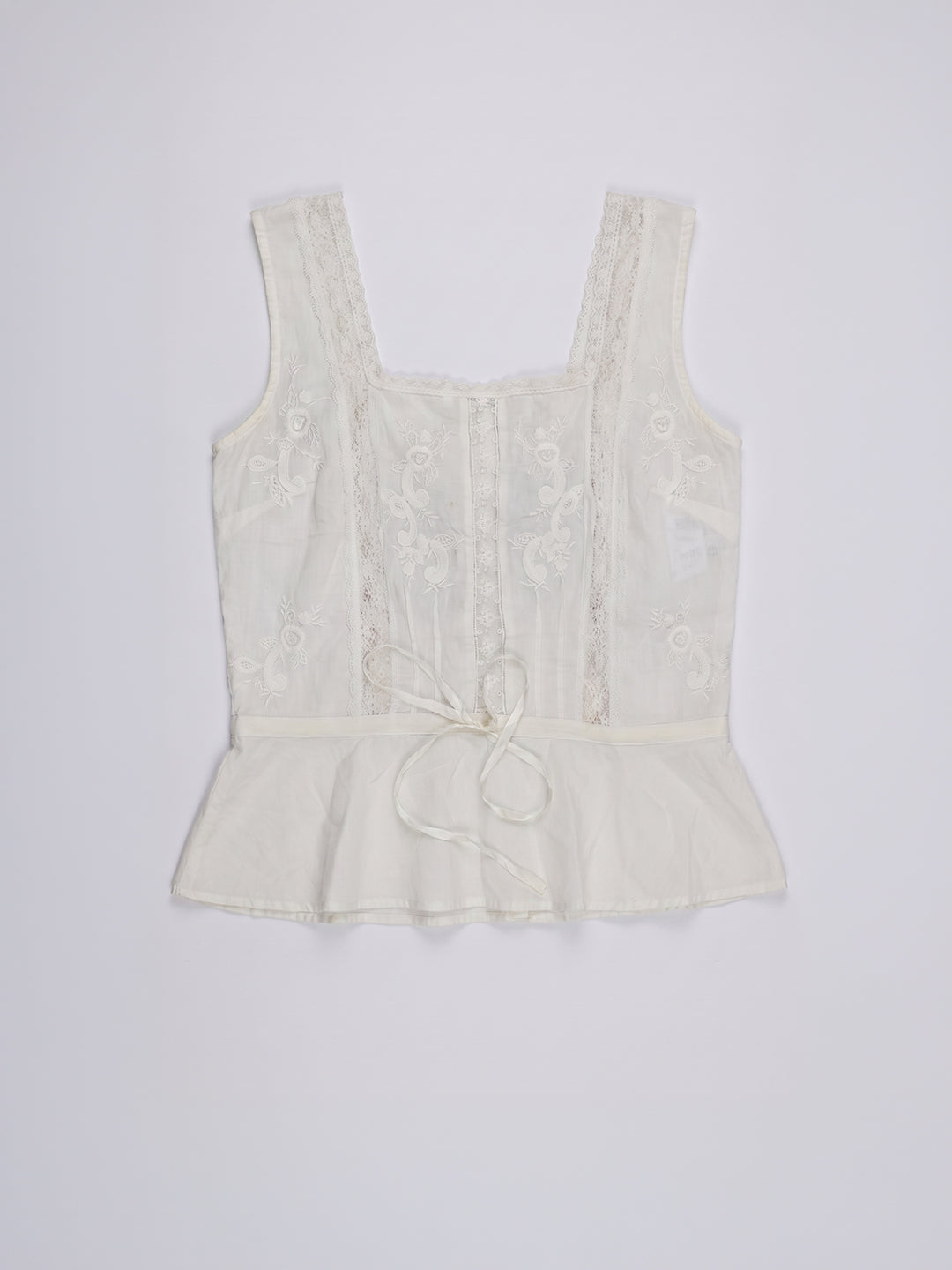 Floral Lace Peplum Top