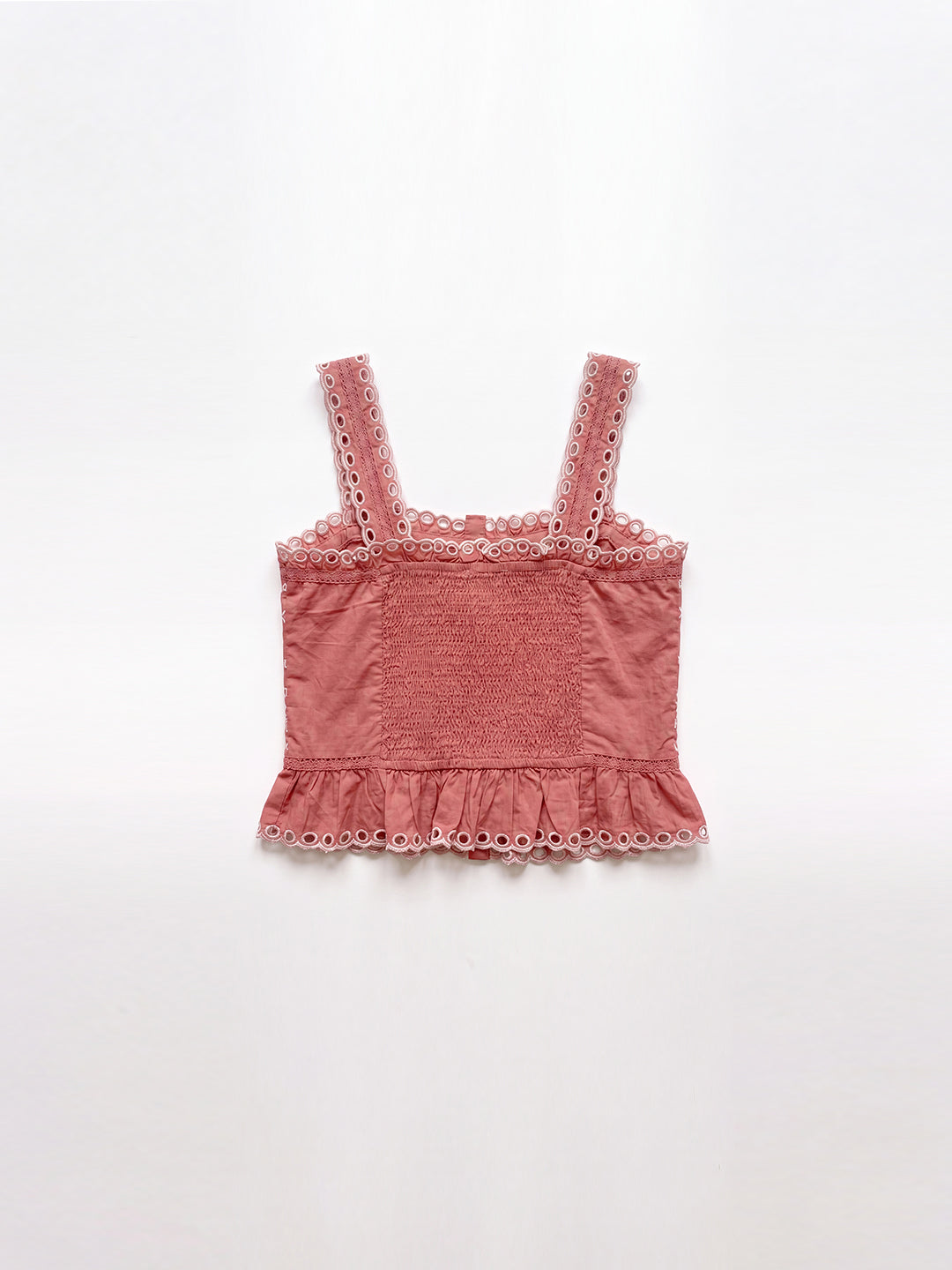 Coral Embroidered Bustier