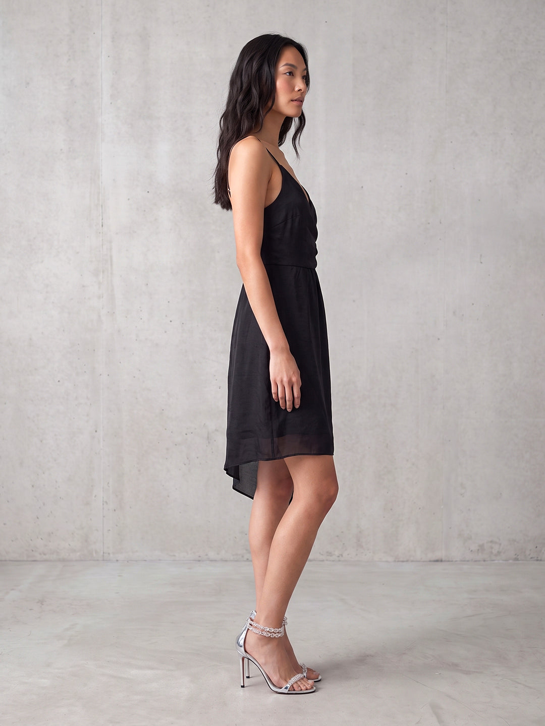 Noir Cascade Dress