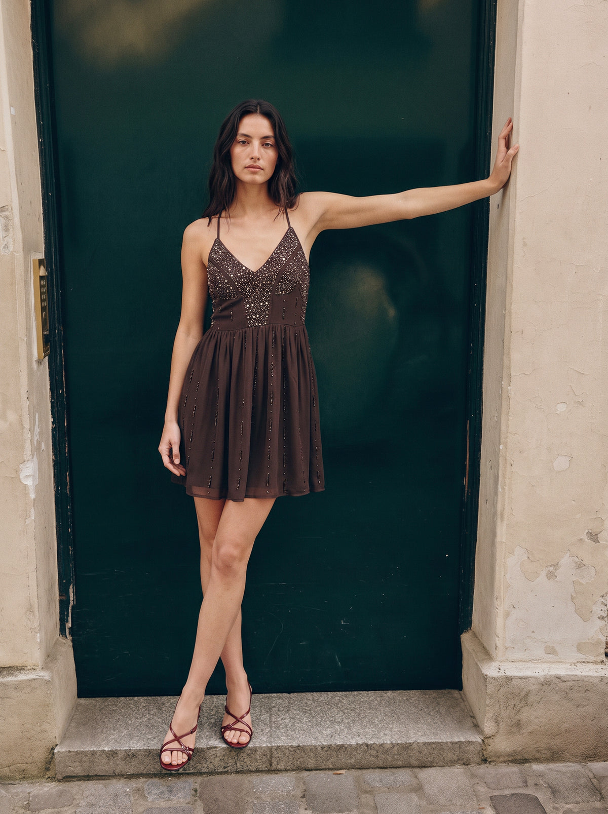 Espresso Sequin Dress