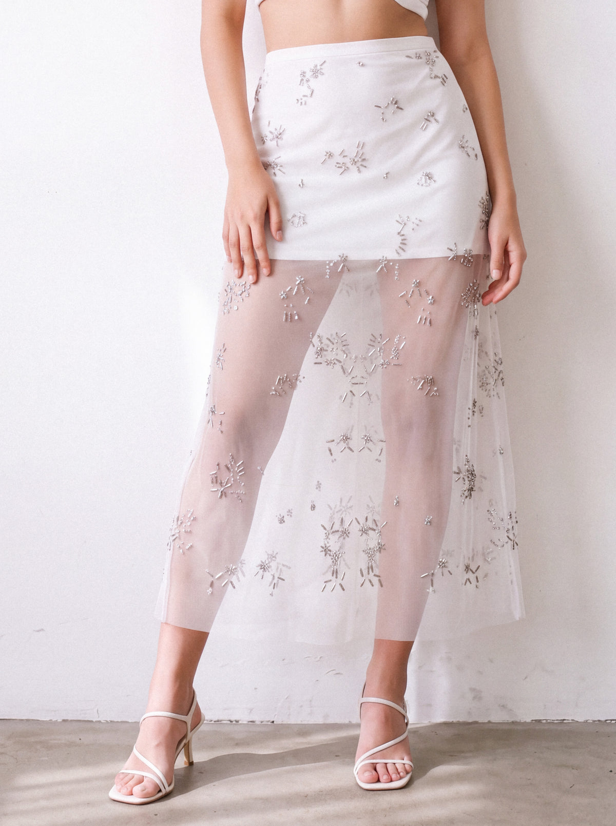 Night Sky Embellished Skirt