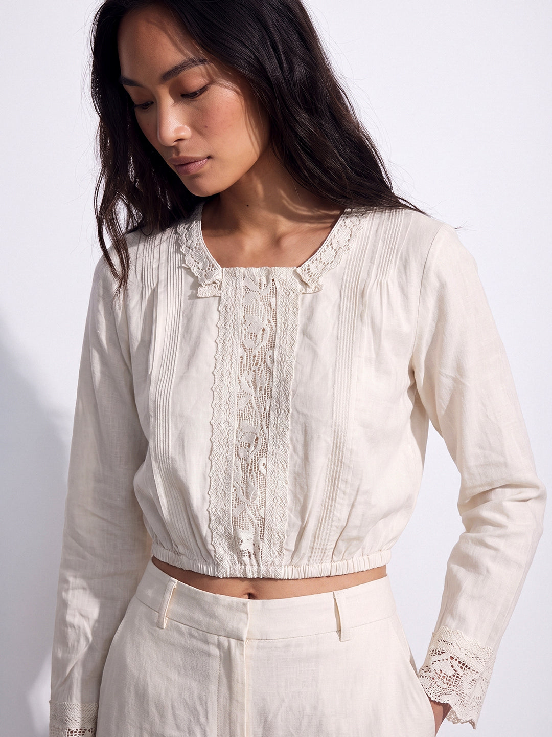 Ivory Heirloom Lace Top