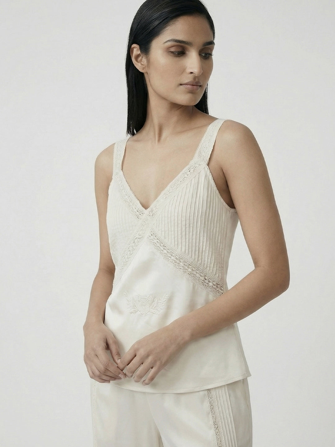 Tirantes Lace Satin Top