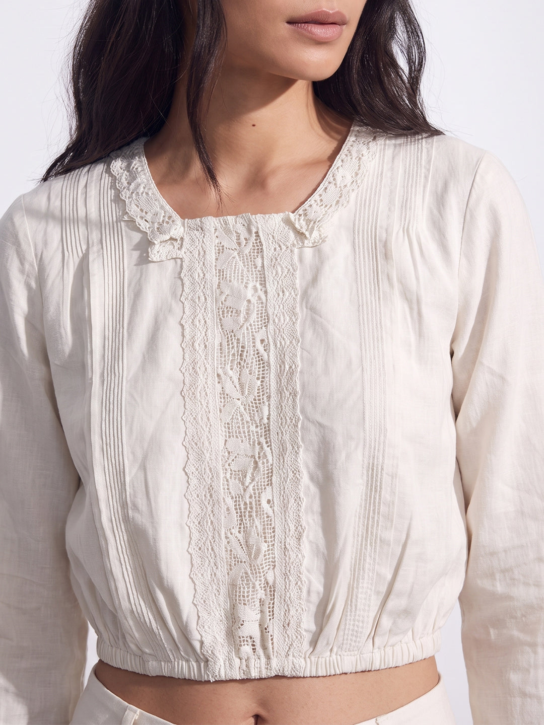 Ivory Heirloom Lace Top