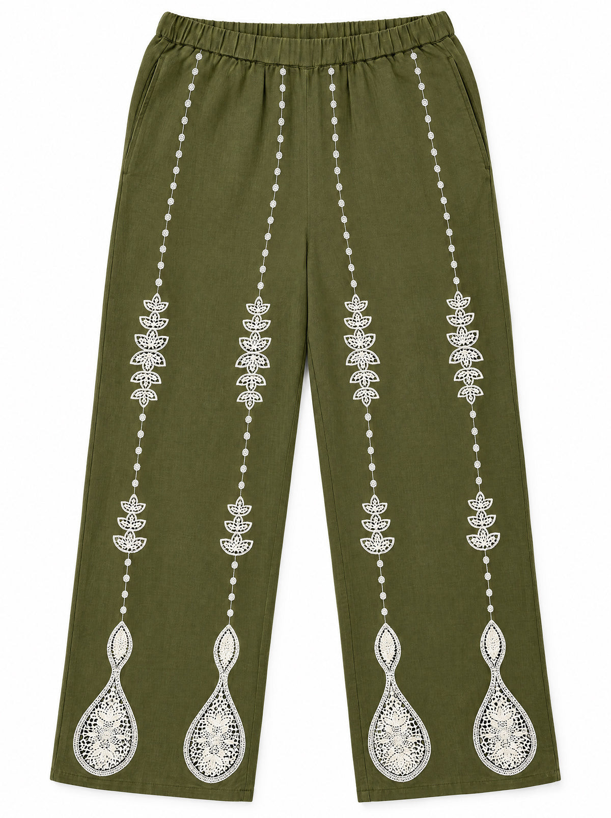 Sage Lace Trousers