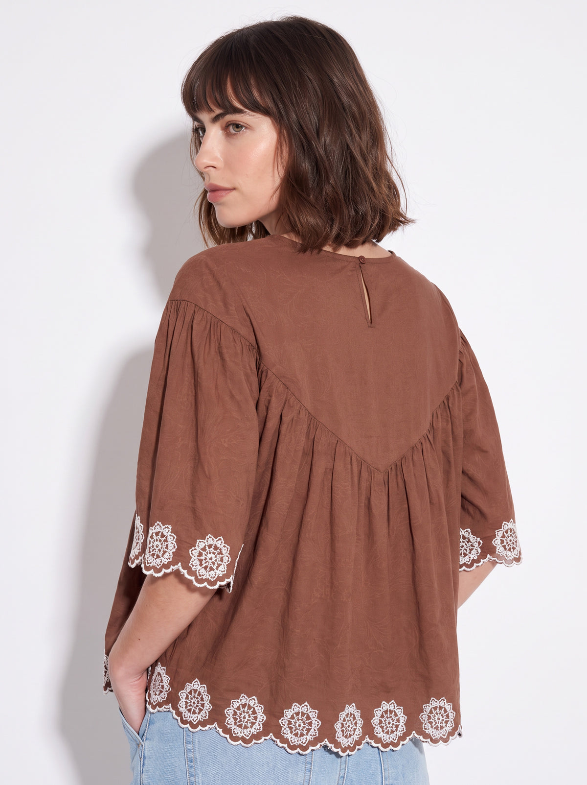 Mocha Petal Top
