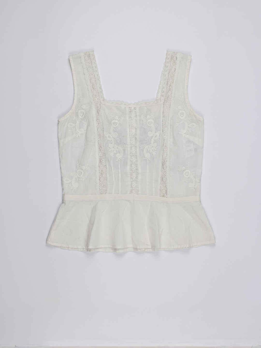Floral Lace Peplum Top