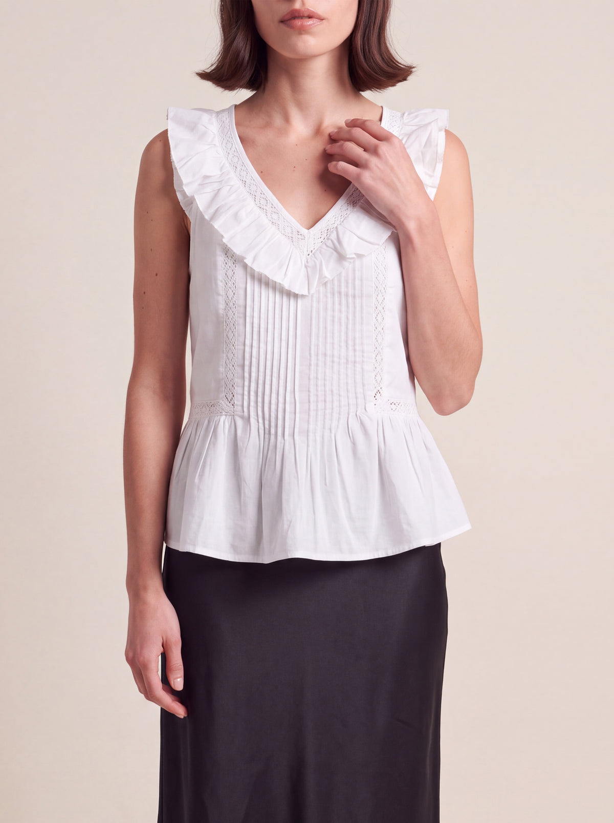 Ruffle Lace Peplum