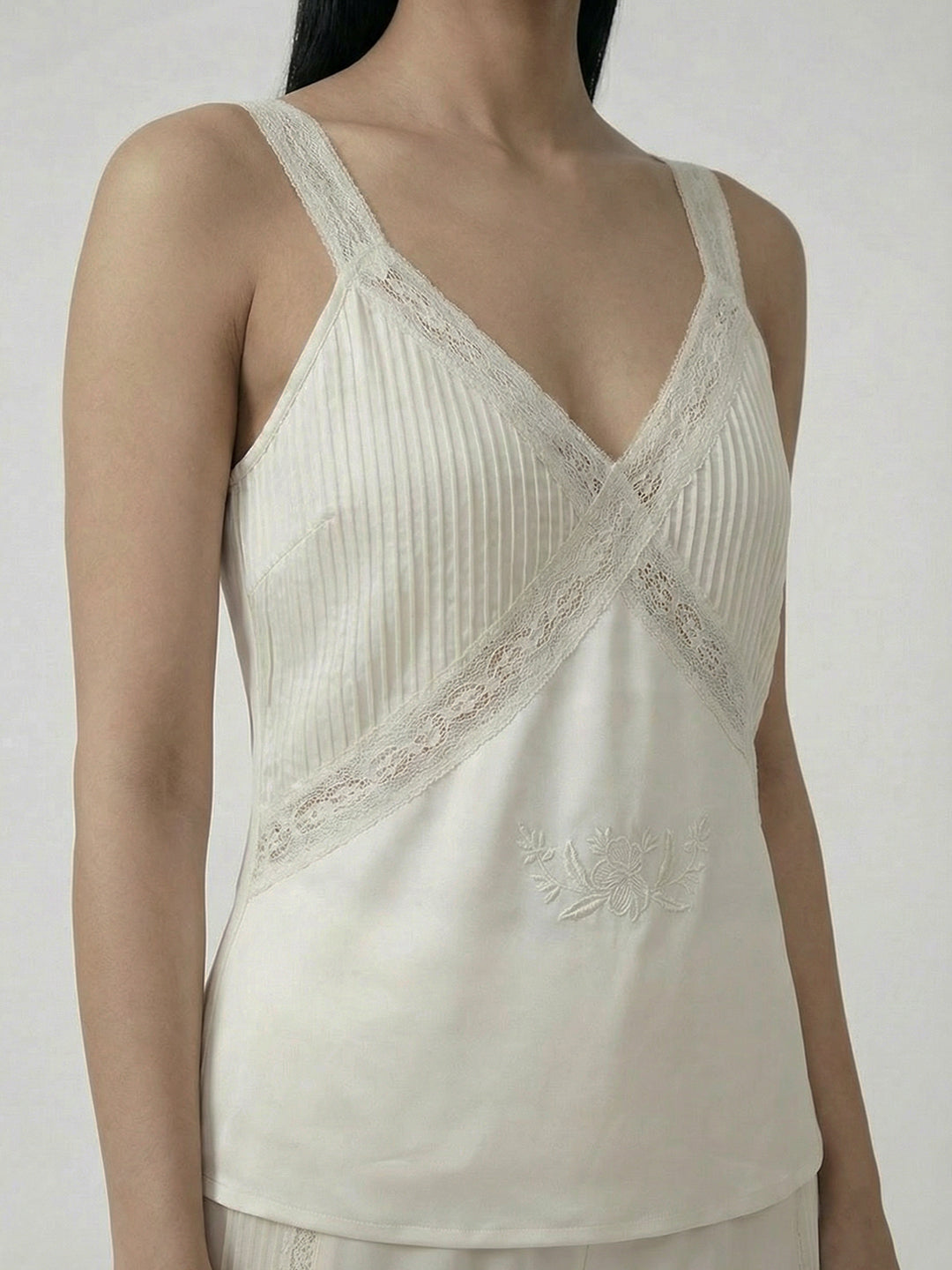 Tirantes Lace Satin Top