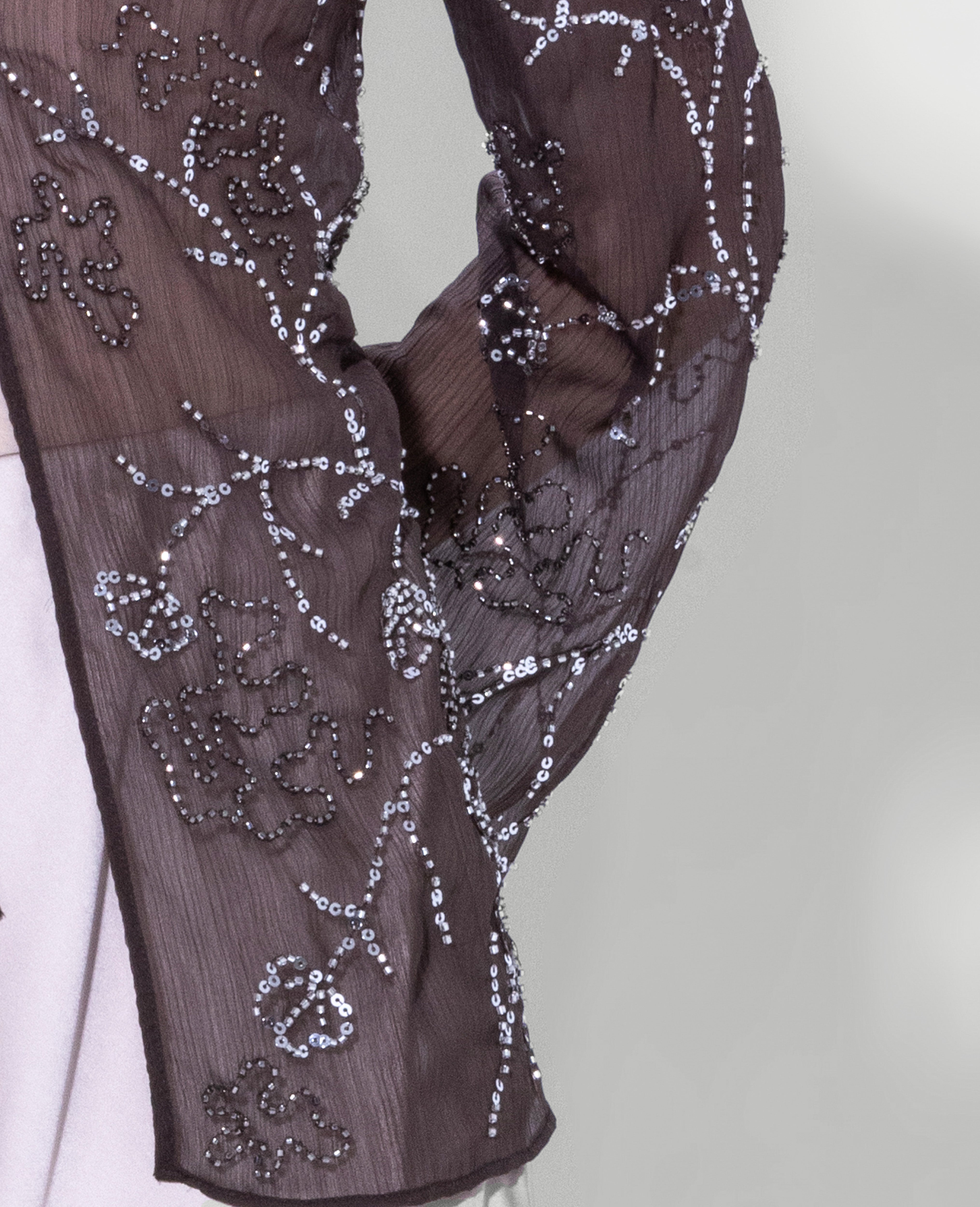 Embellished Sheer Top