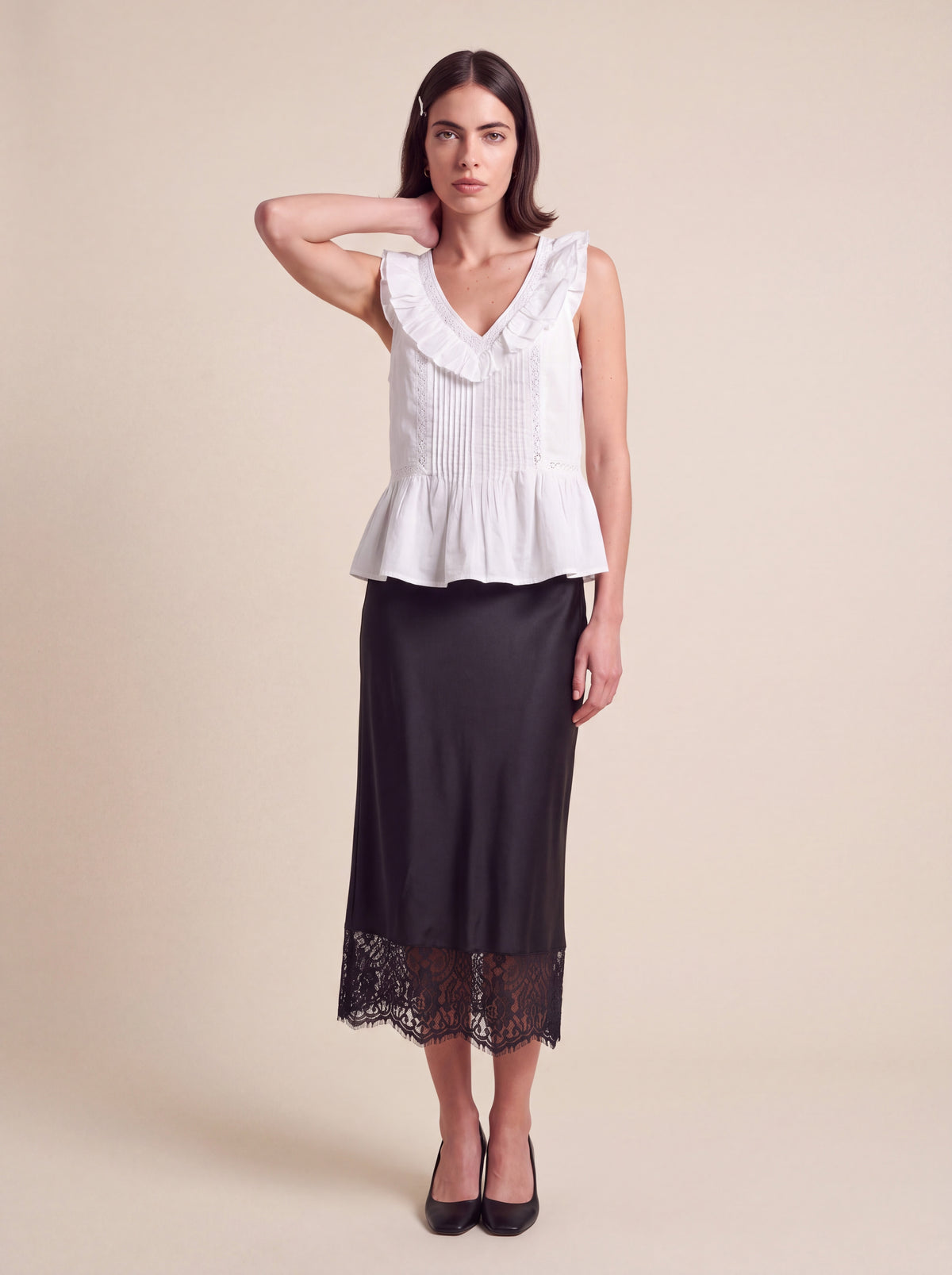 Ruffle Lace Peplum