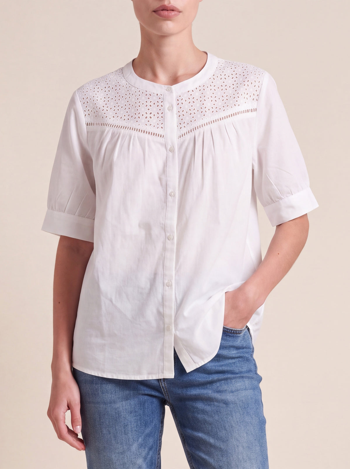 Ivory Eyelet Blouse