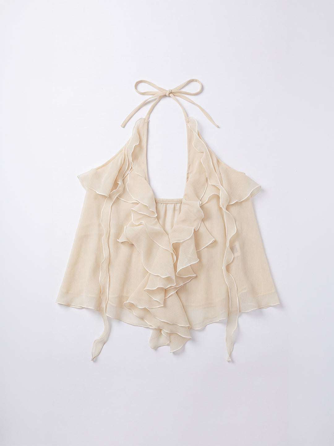 Cascade Ruffle Halter
