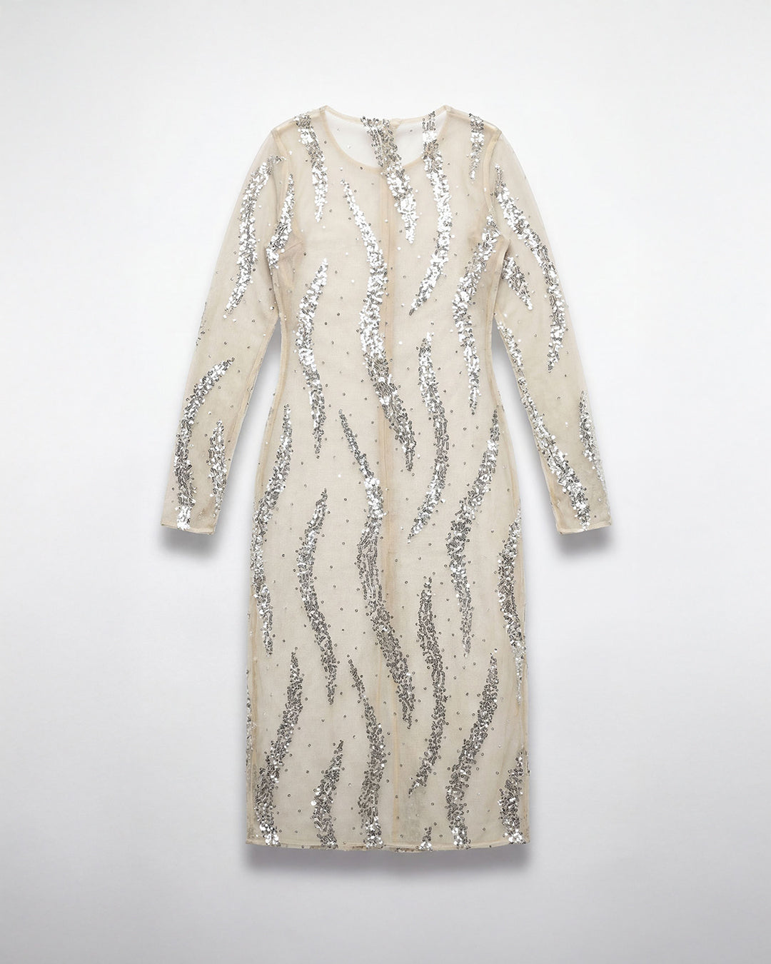 Shimmer Wave Sequin Midi