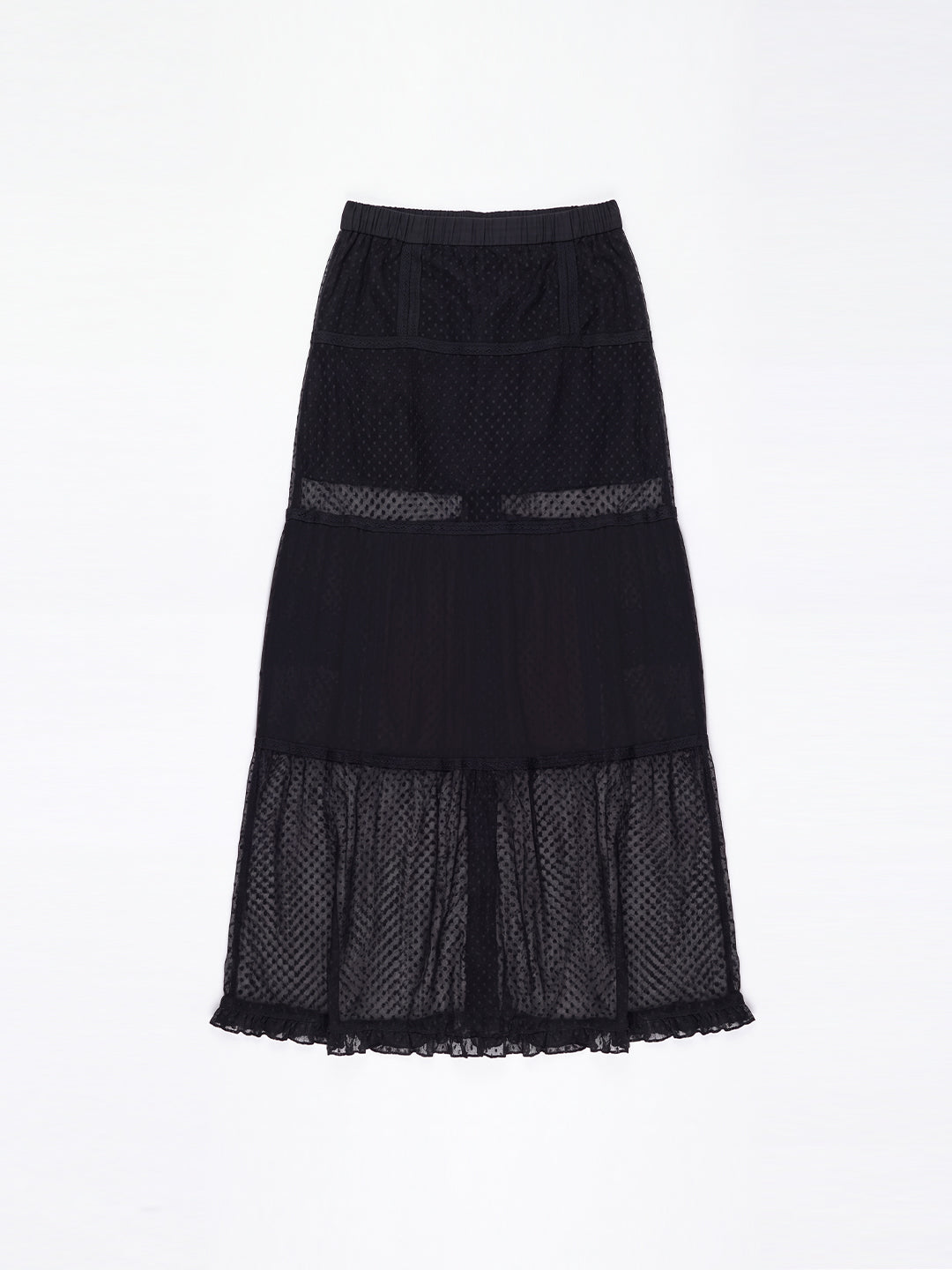 Midnight Eyelet Maxi Skirt