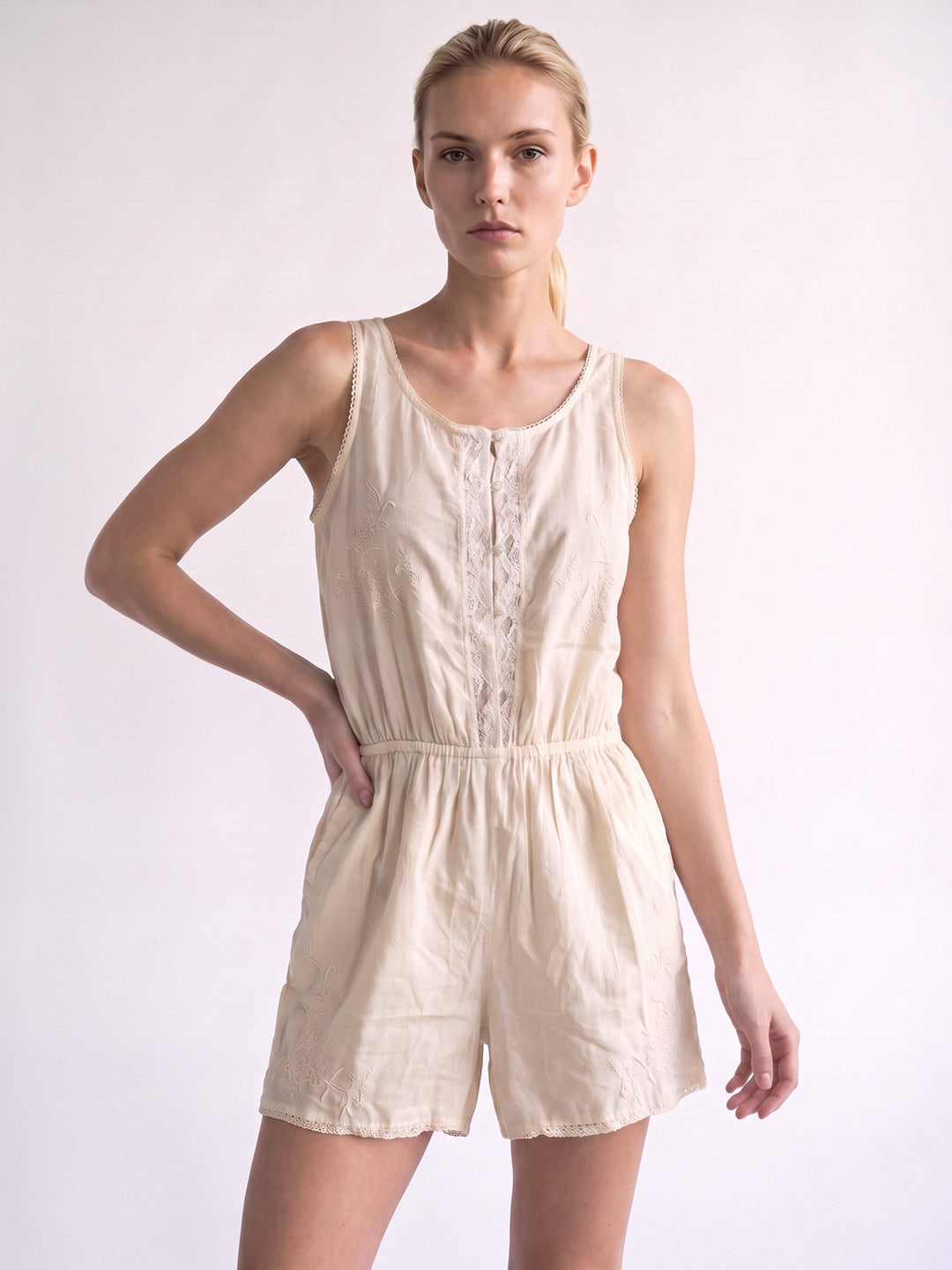 Floral Embroidered Jumpsuit