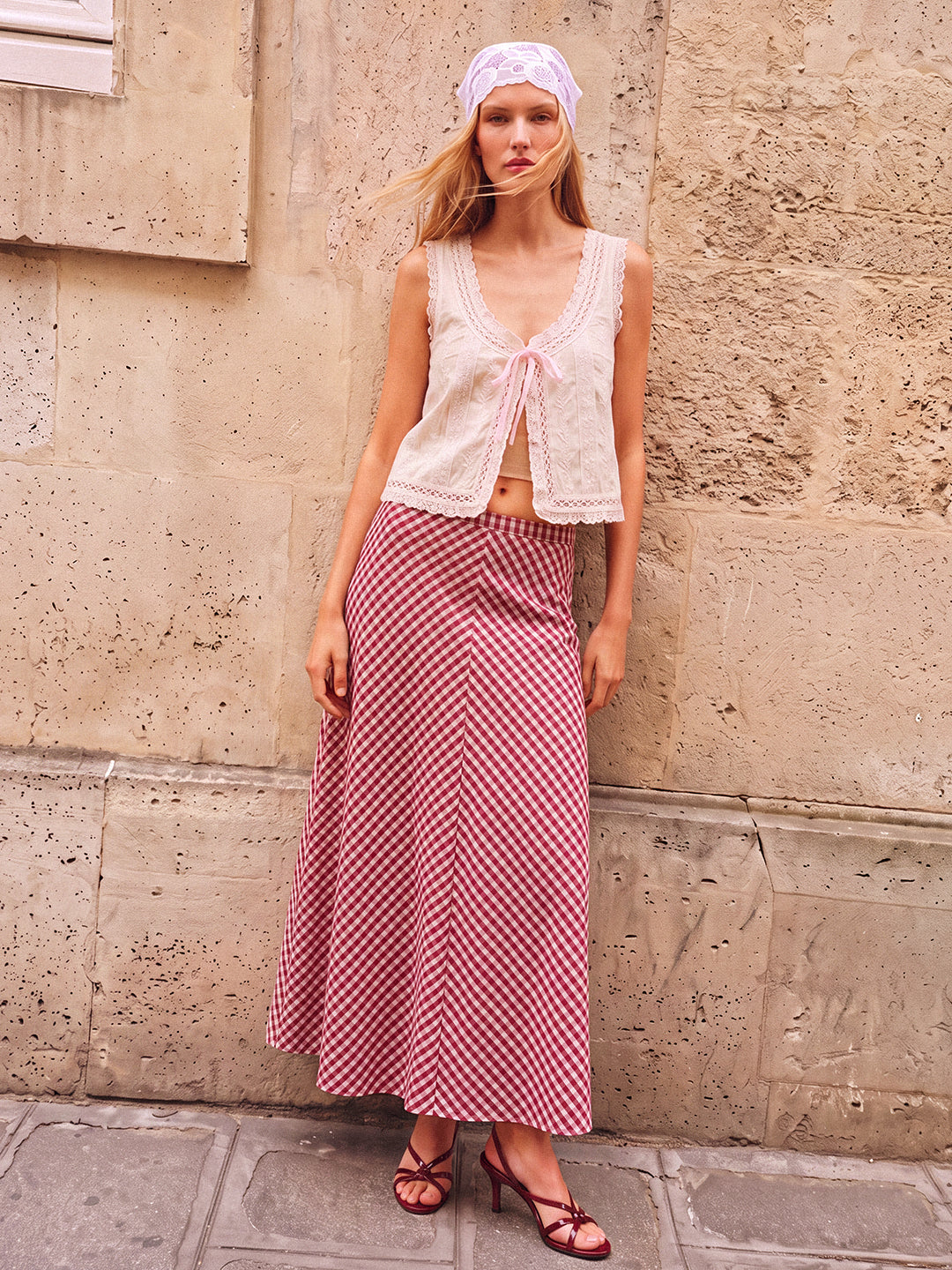 Rustic Check Skirt