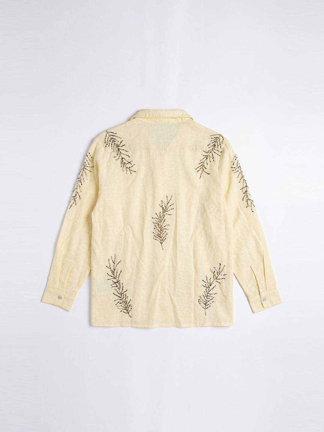 Frostline Embellished Shirt (Yellow)