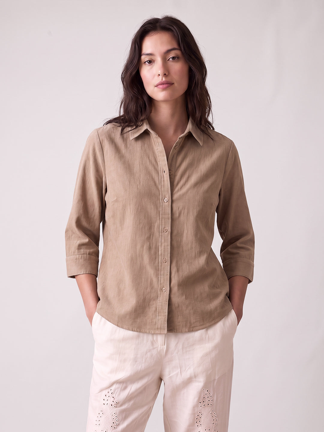 Corduroy Cloud Shirt (Bark Brown)