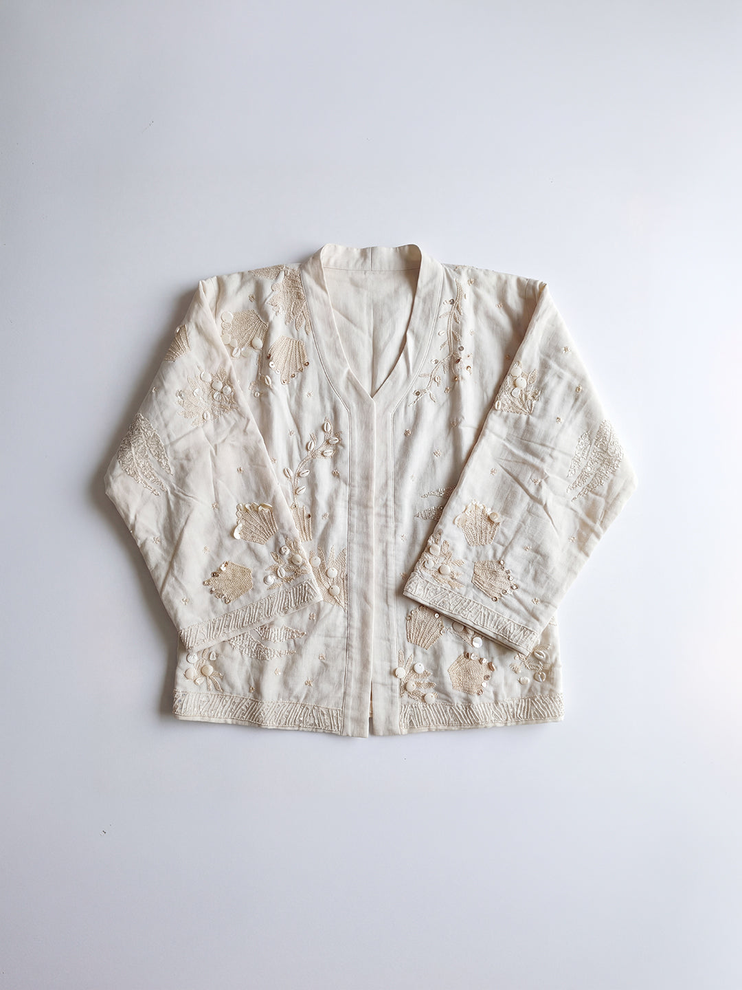 Aster Handwork Cotton Shrug