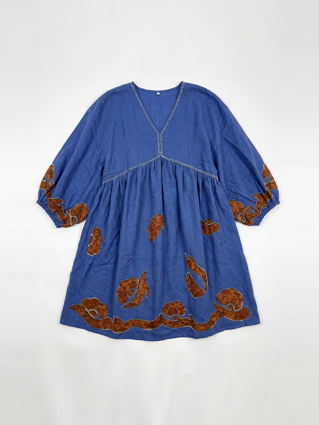 Indigo Ember Gathered Dress