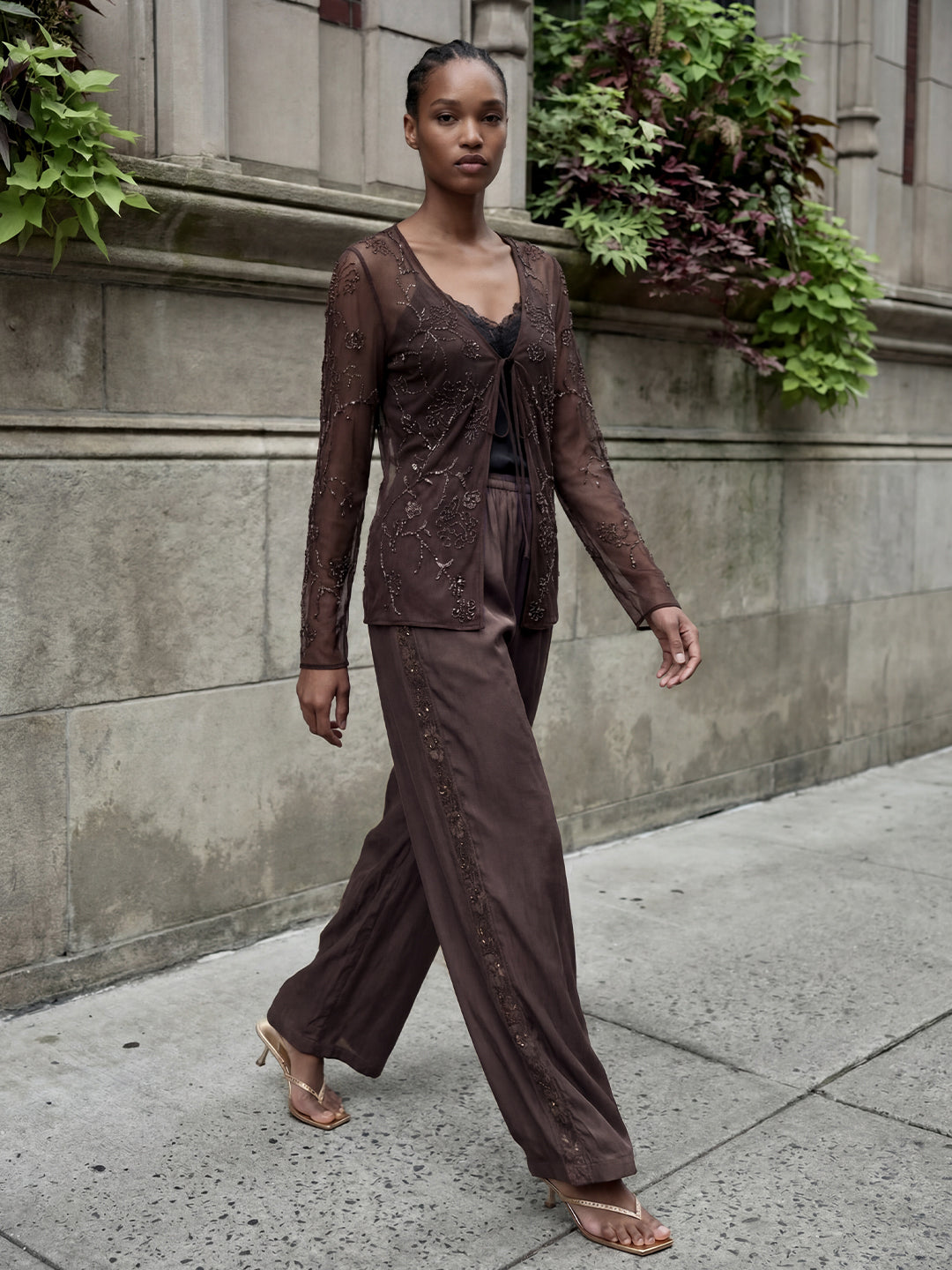 Beaded Side Trousers