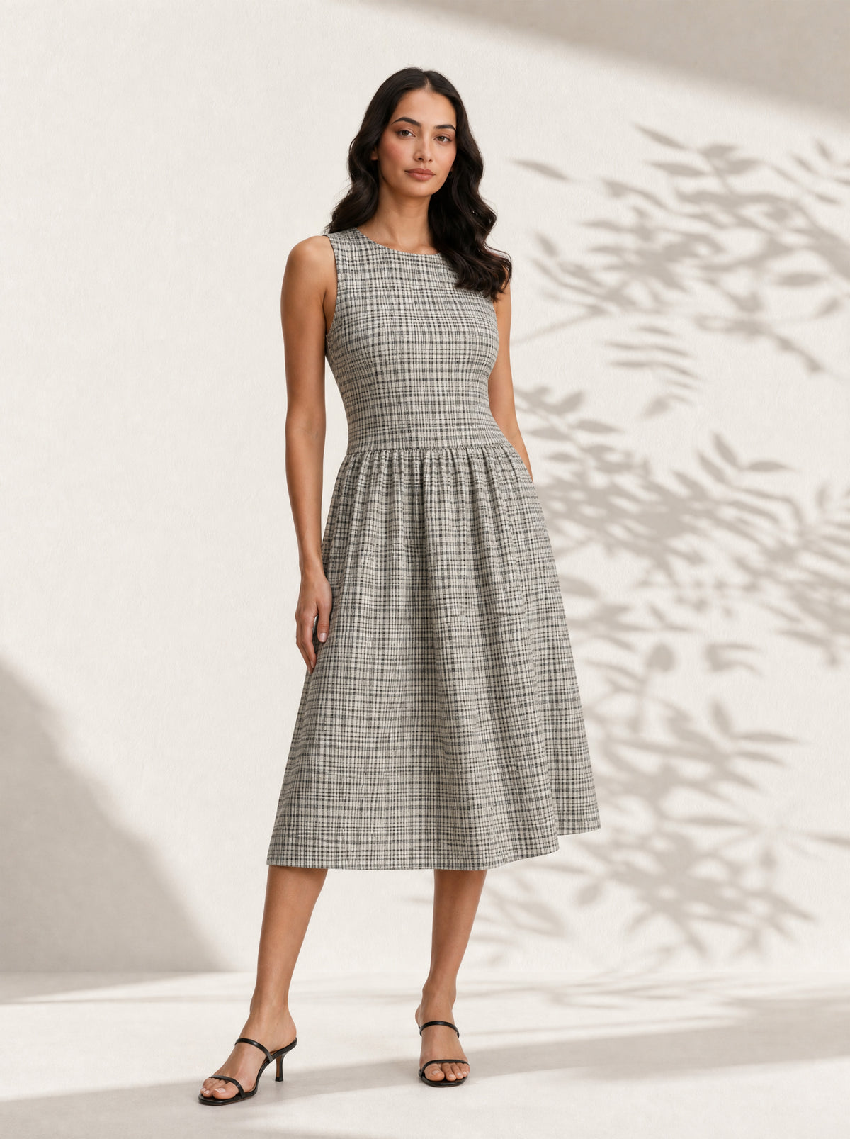 Classic Check Smock Dress