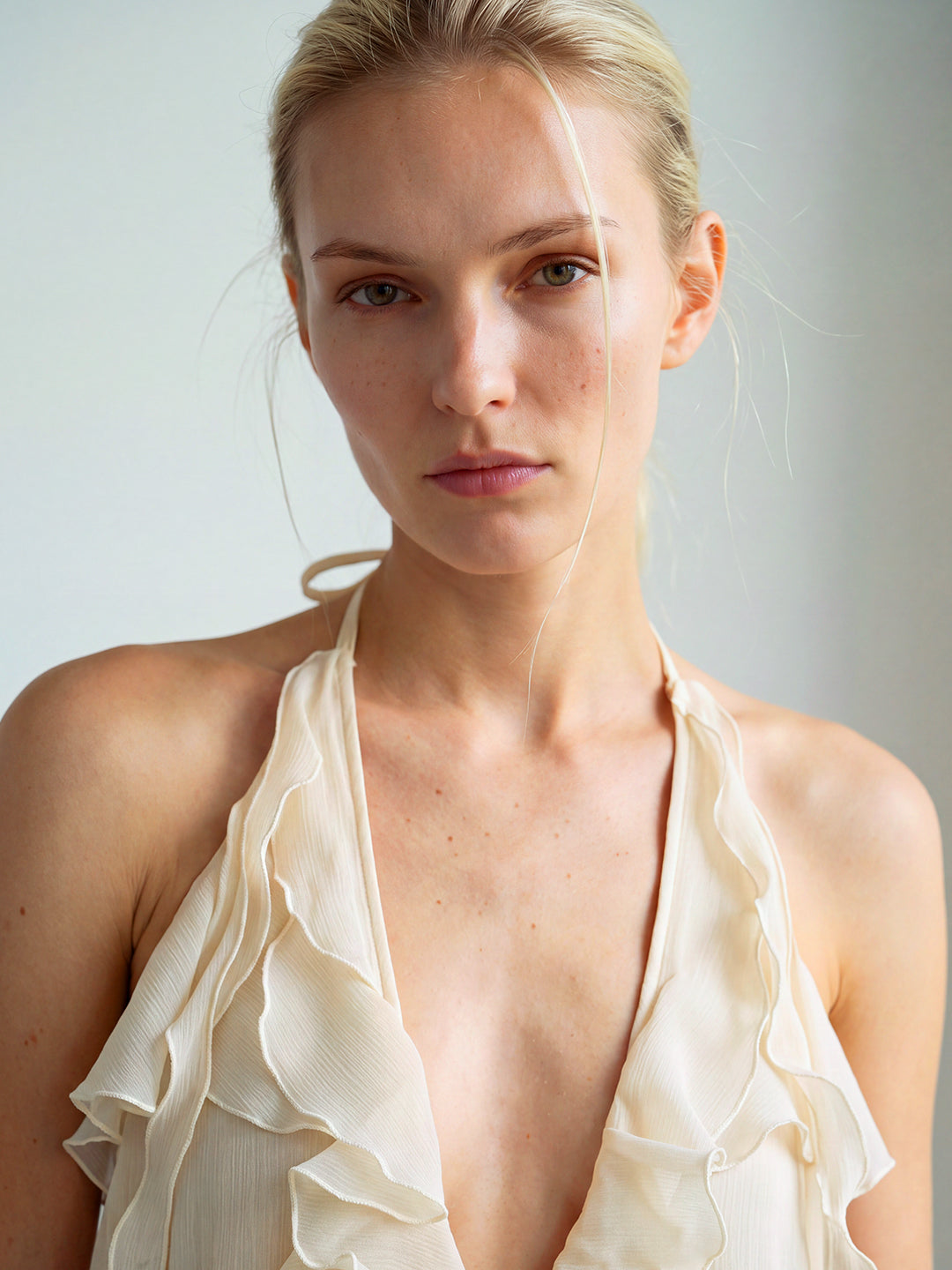 Cascade Ruffle Halter