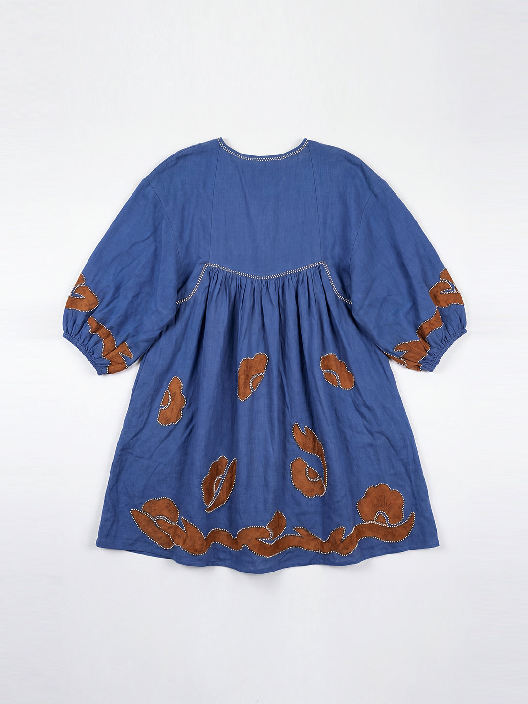Indigo Ember Gathered Dress