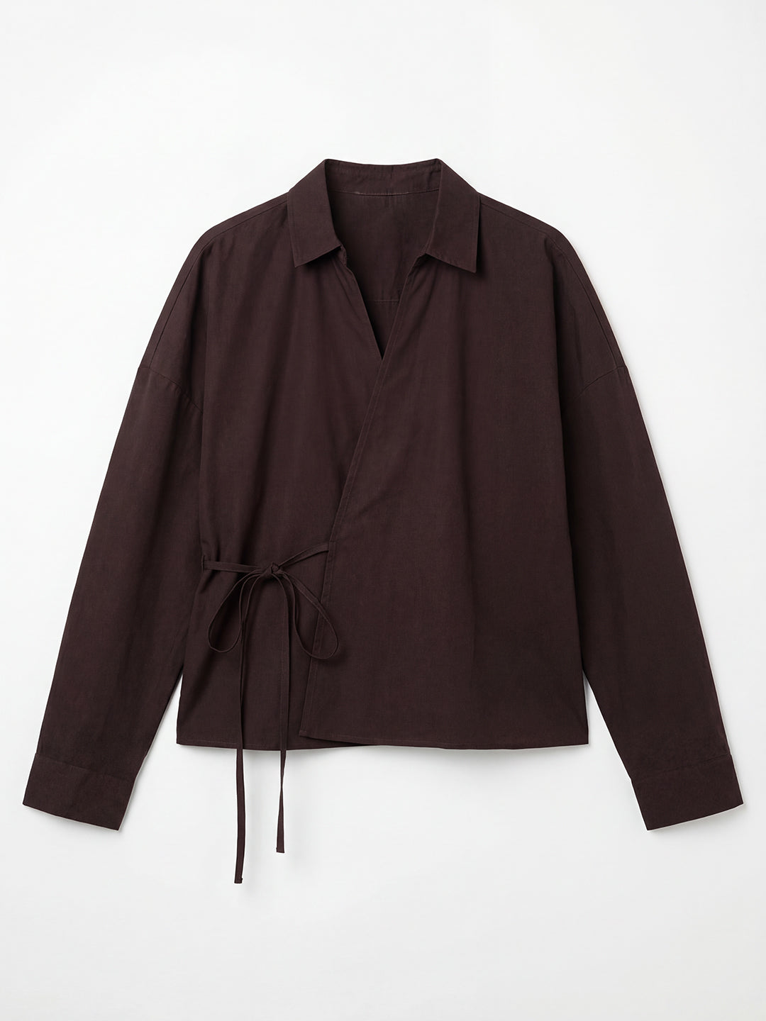 Wrap Collar Shirt