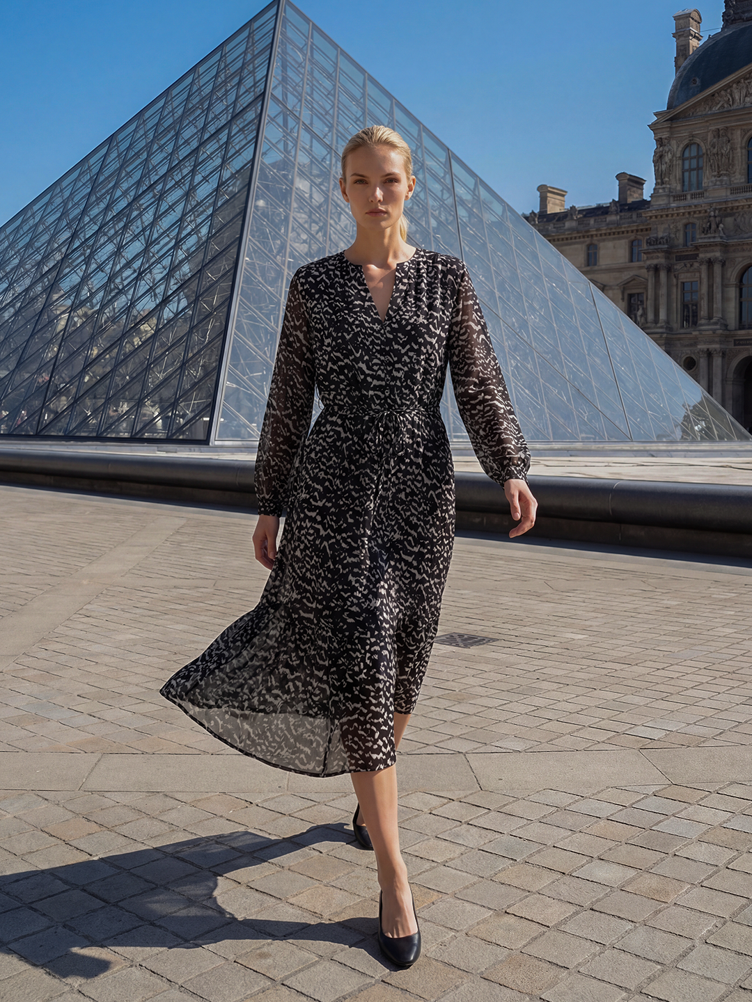 Shadow Drape Dress