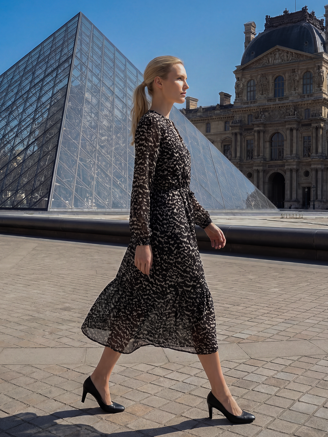 Shadow Drape Dress