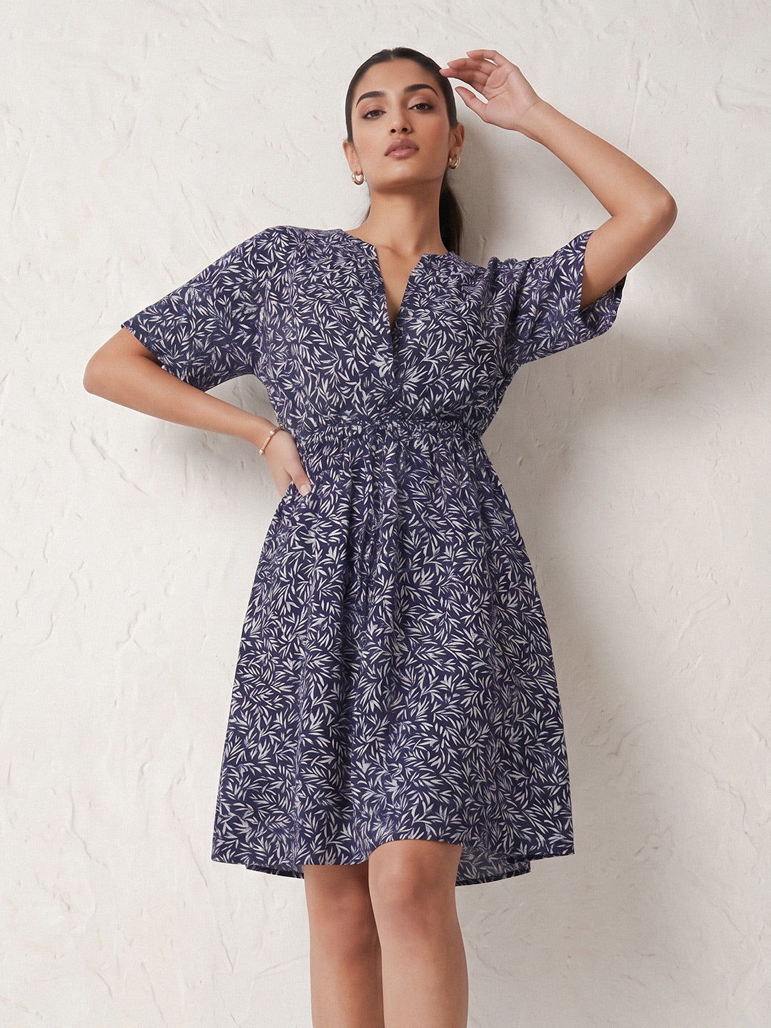Indigo Leaf Midi