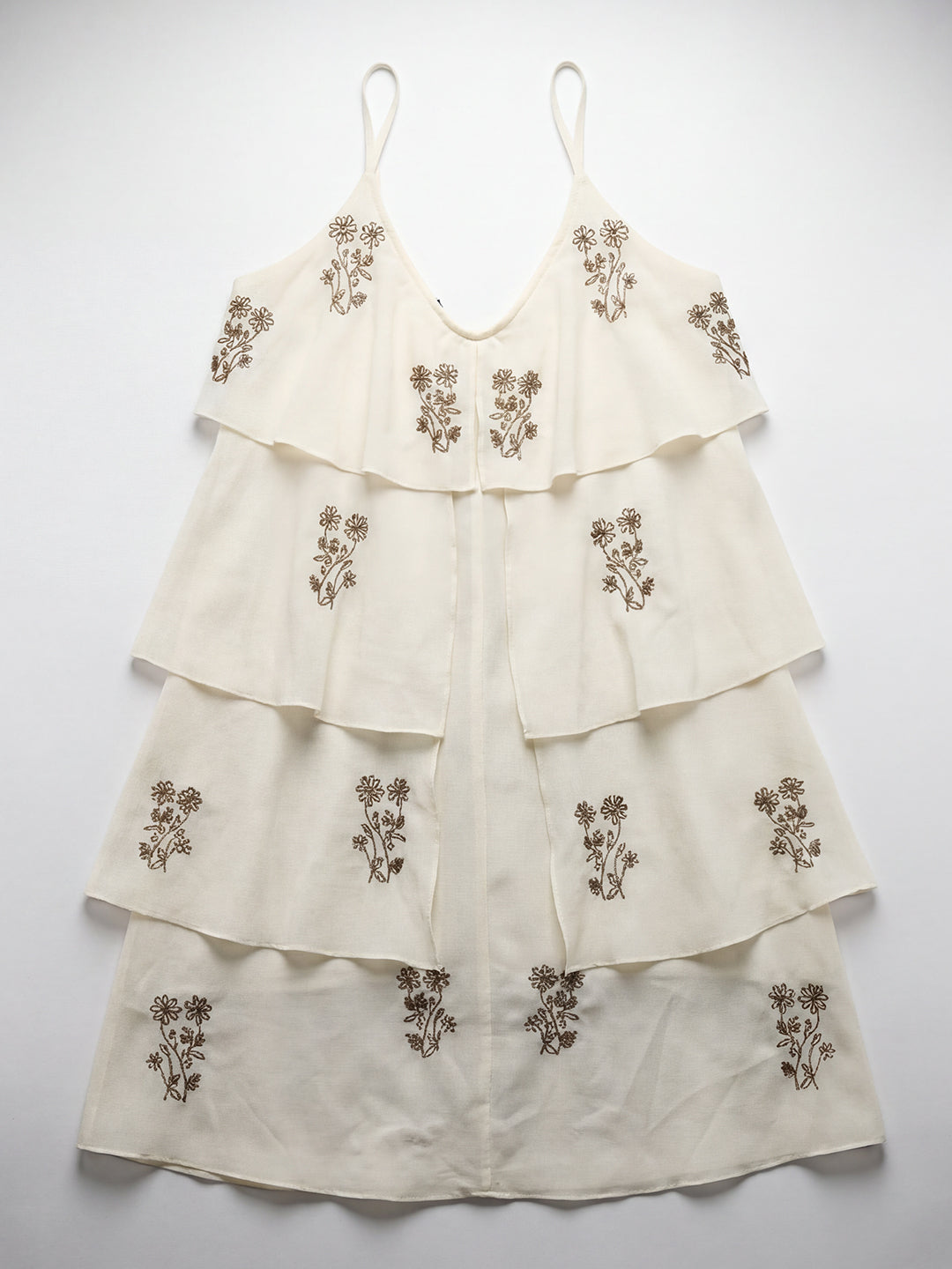 Petal-Drift Tiered Dress