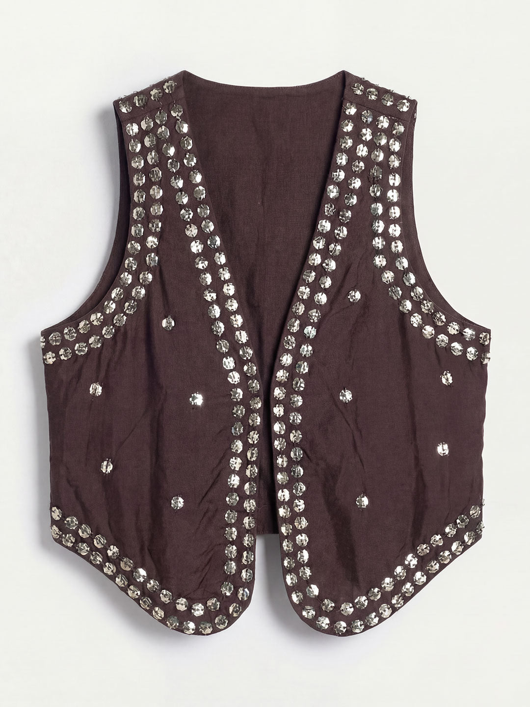 Brown Statement Vest