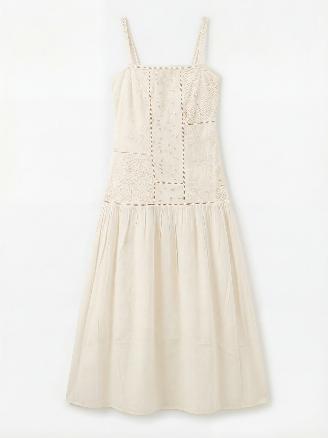 Patchwork Eyelet Maxi