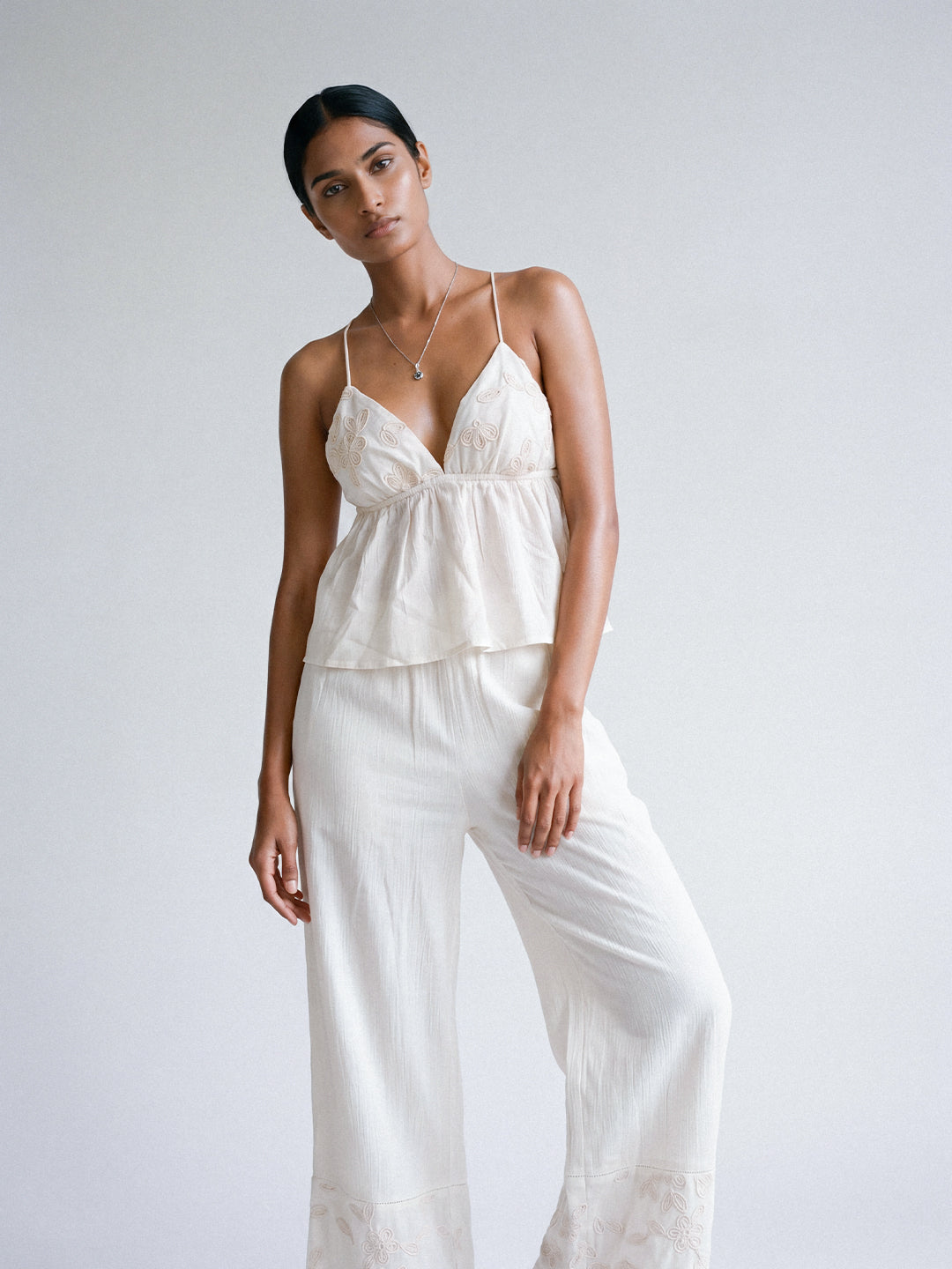 Ivory Bloom Top