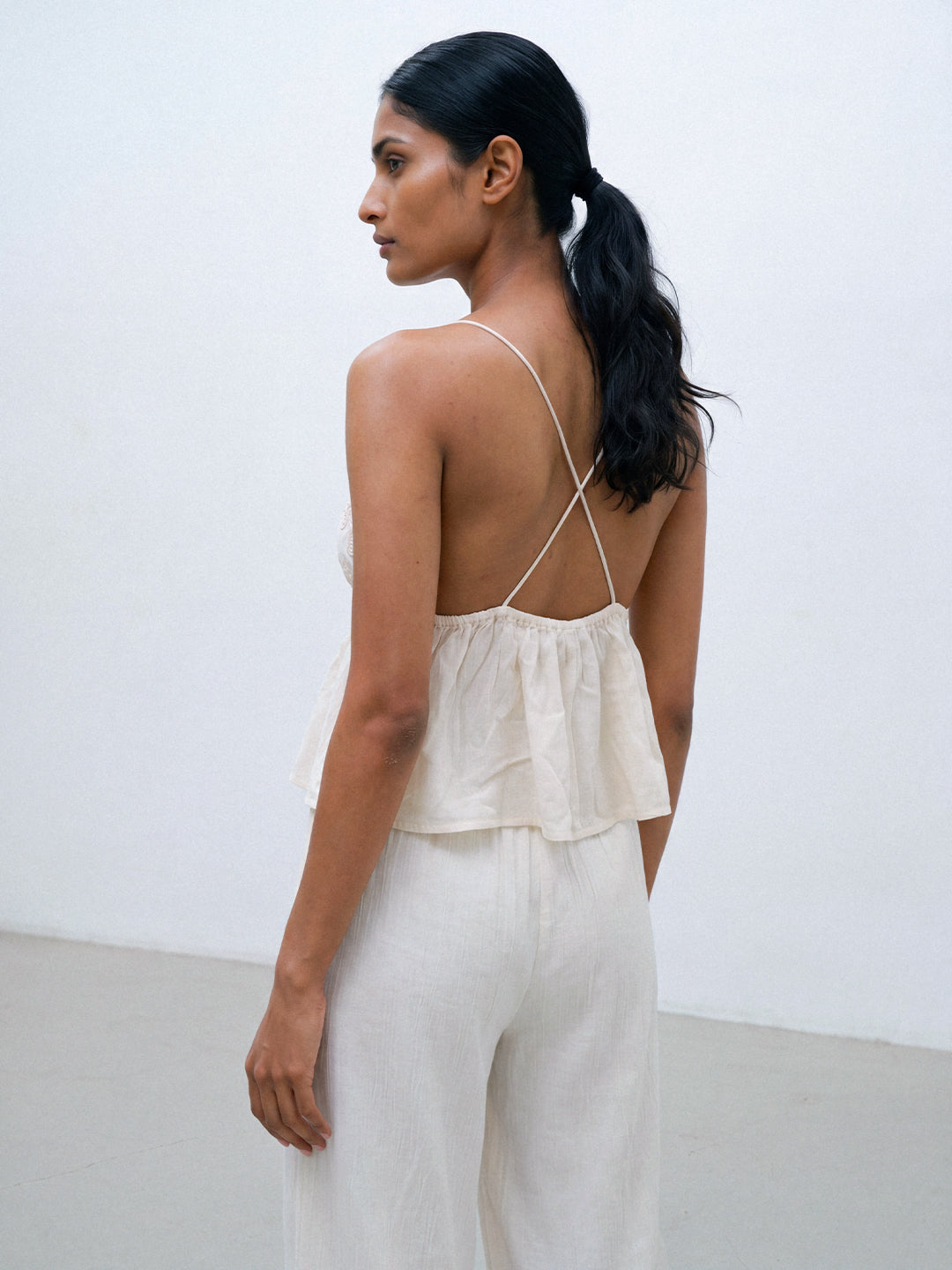 Ivory Bloom Top