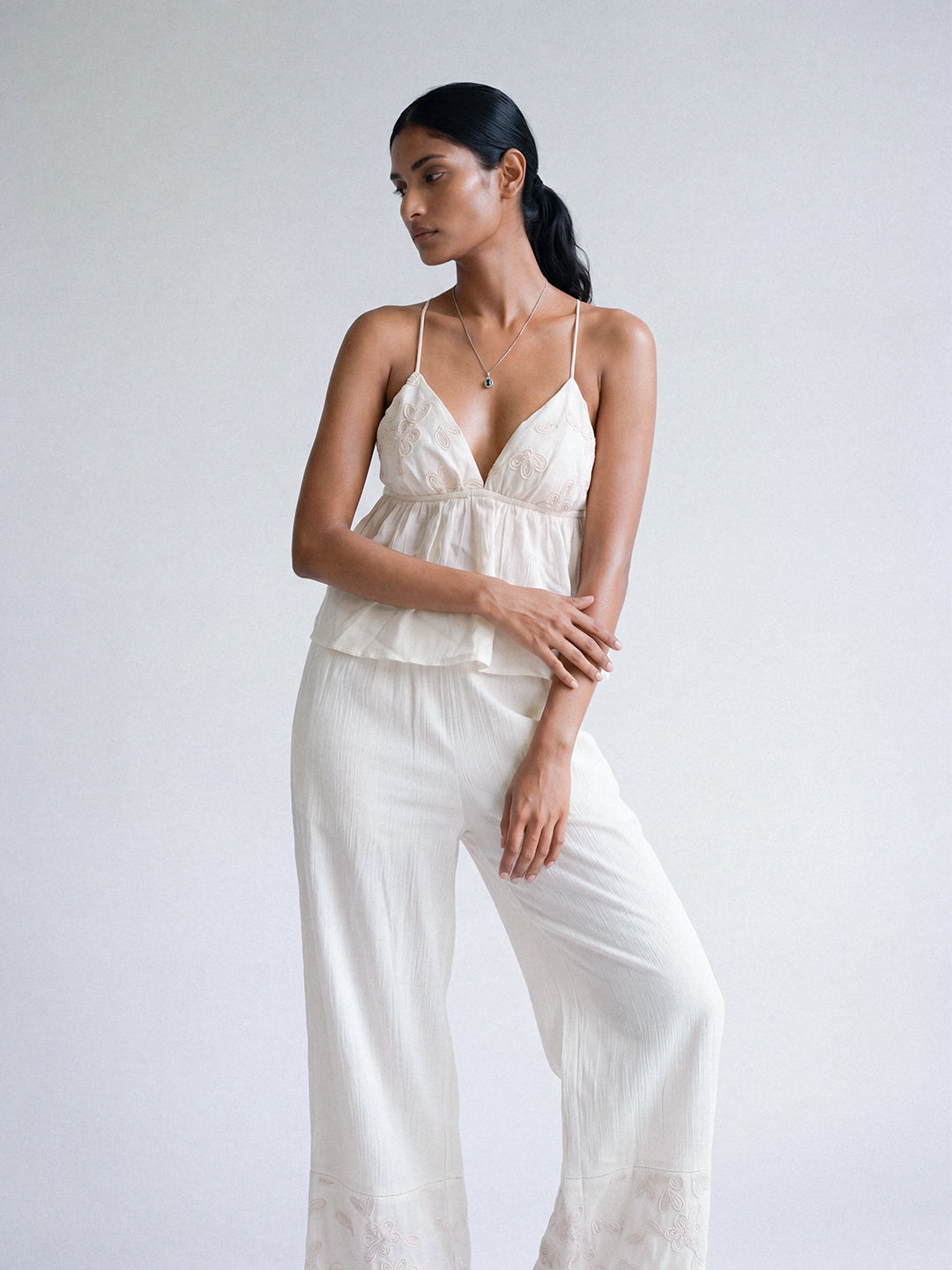 Ivory Bloom Top