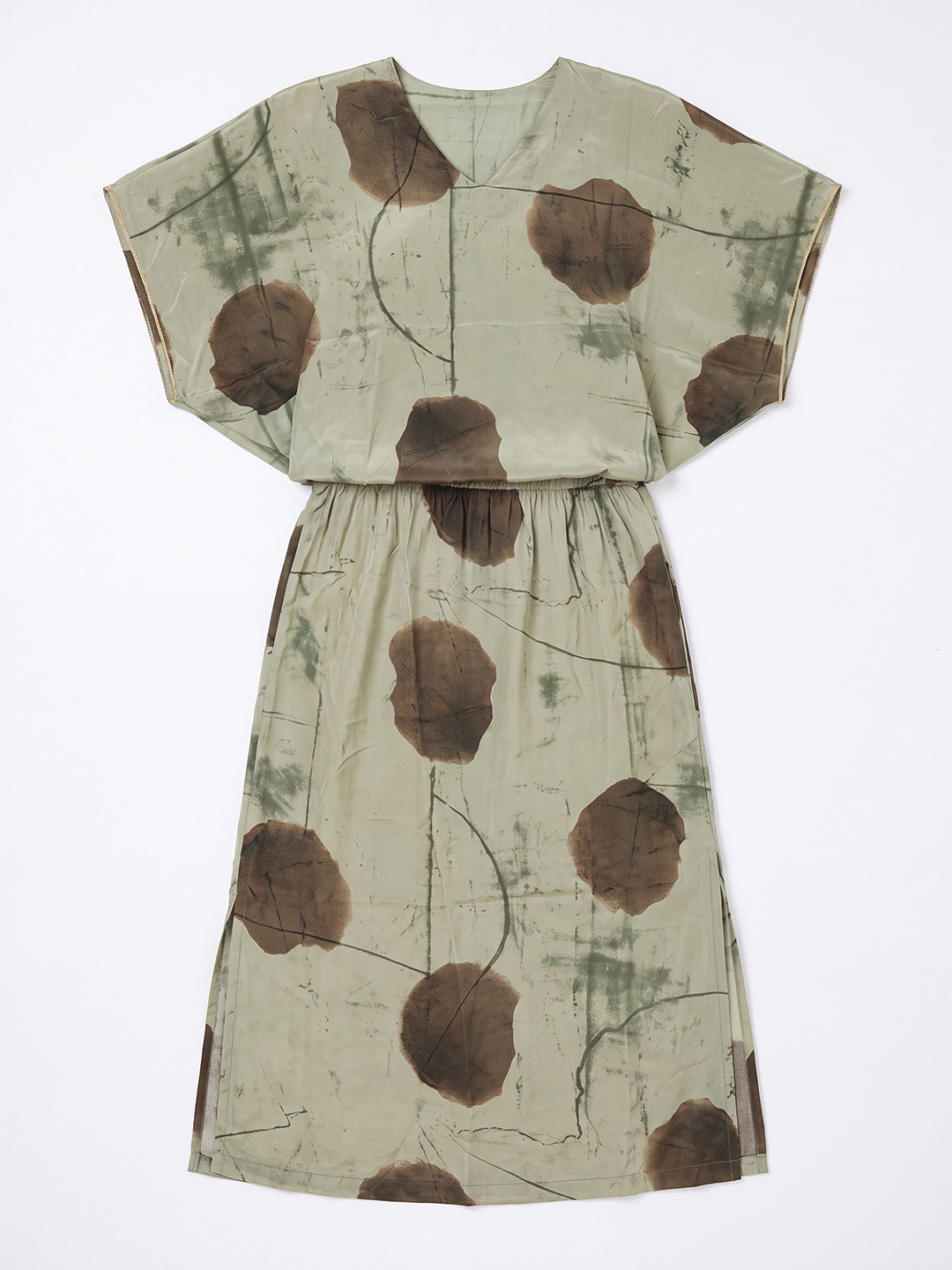 Artisan Sage V-Neck Maxi