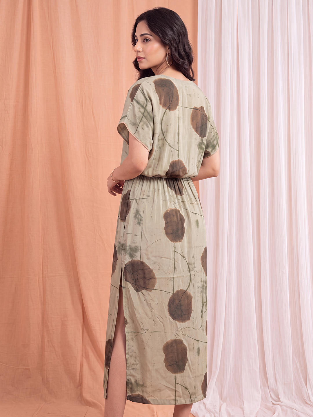 Artisan Sage V-Neck Maxi
