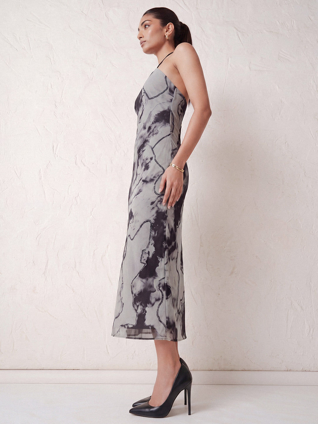 Tie and Dye Sheath Maxi Dress