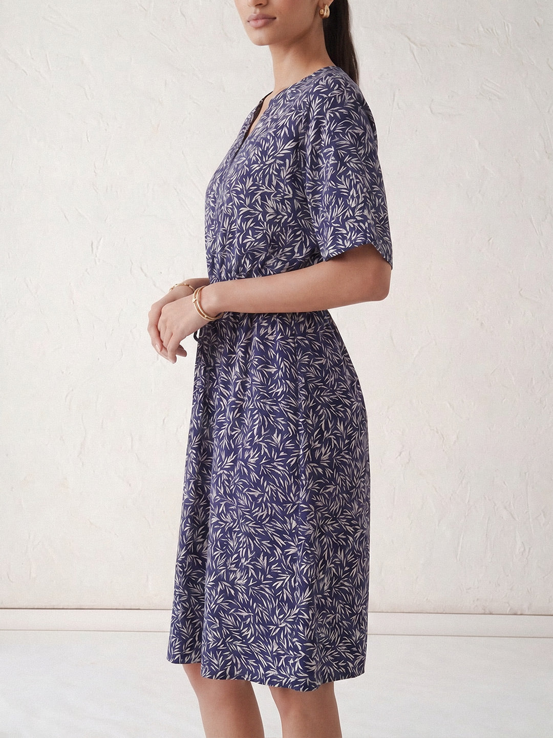 Indigo Leaf Midi