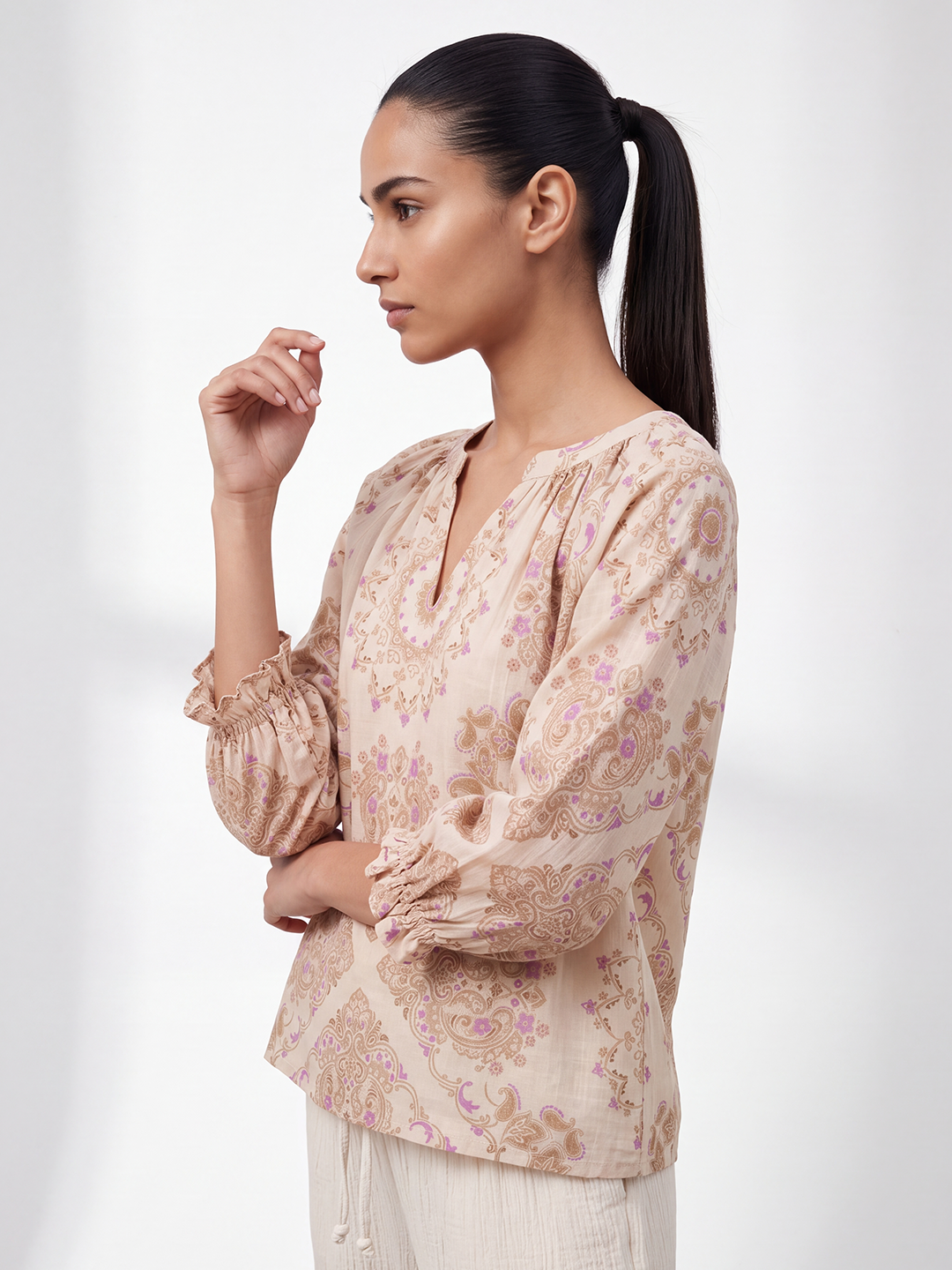 Paisley Print Relaxed blouse